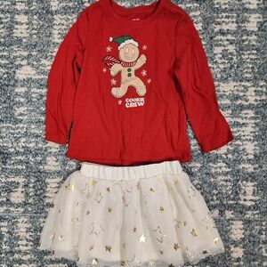 little girl's christmas outfit